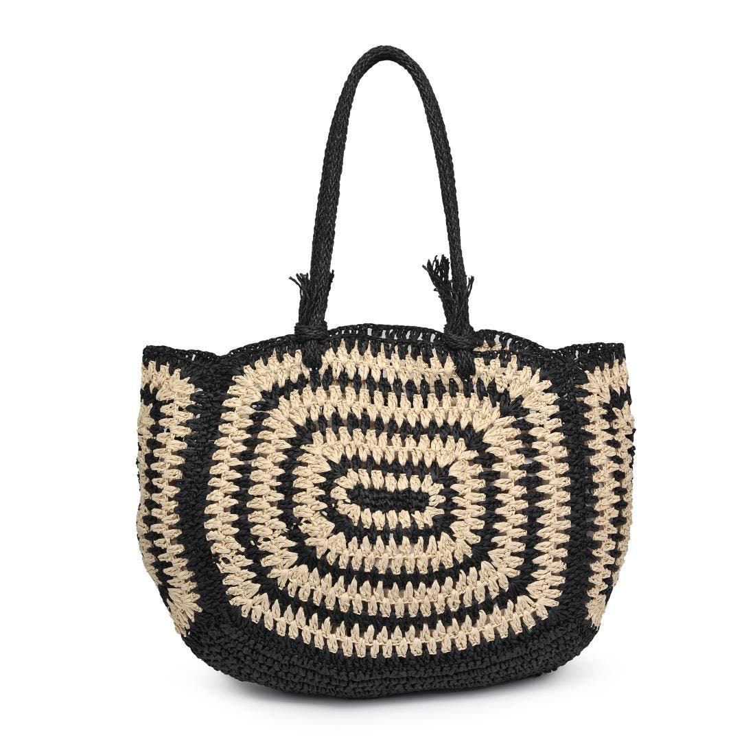 MODA LUXE Isla Tote, Main, color, Black Natural