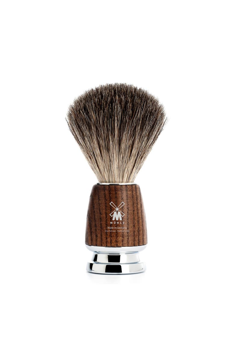 MÜHLE Rytmo Steamed Ash Pure Badger Shaving Brush, Main, color, Steamed Ash