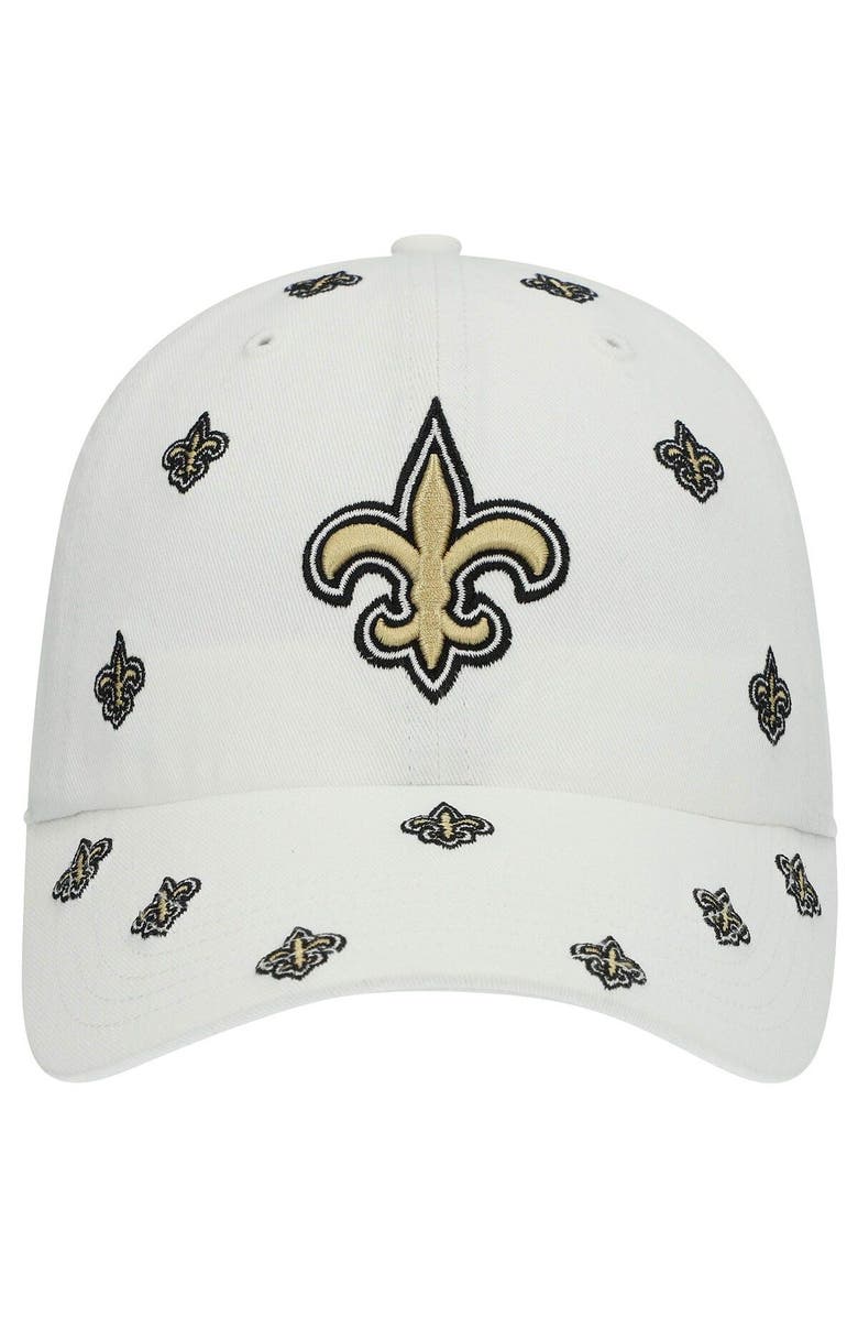 '47 Women's '47 White New Orleans Saints Confetti Clean Up Adjustable Hat, Alternate, color,