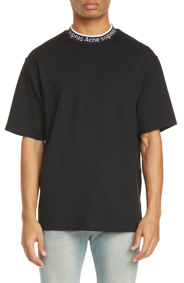 Acne Studios Extorr Logo Crewneck T-Shirt, Main, color, 