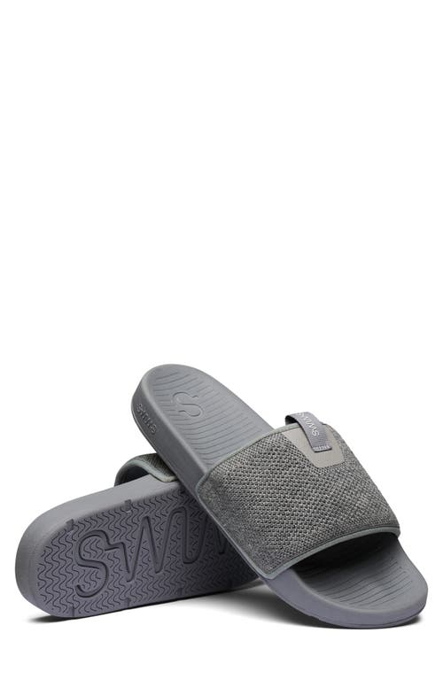 Swims Cabana Knit Slide Sandal In Grey Melange