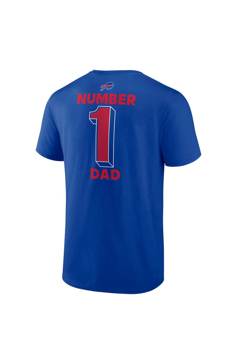 FANATICS Men's Fanatics  Royal Buffalo Bills Big & Tall Number One Dad T-Shirt, Alternate, color, Royal