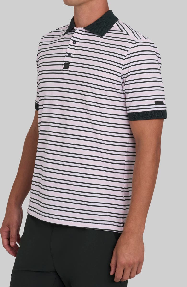 Bad Birdie Ridge Performance Polo, Alternate, color, Stripe Right - Frosty Forest