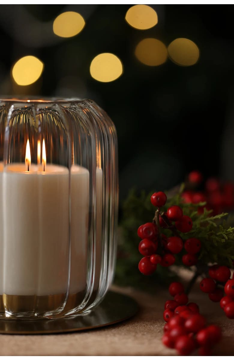 Fleck Kira Glass Lantern, Alternate, color, Clear