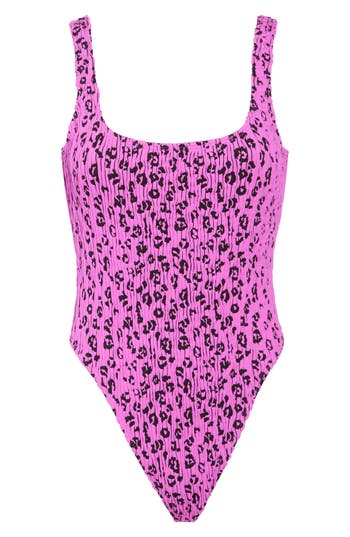 GOOD AMERICAN GOOD AMERICAN LEOPARD ONE-PIECE SWIMSUIT 