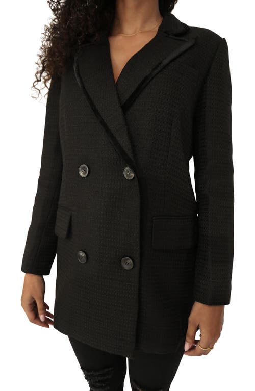 Belle & Bloom Because Of You Trimmed Blazer In Black