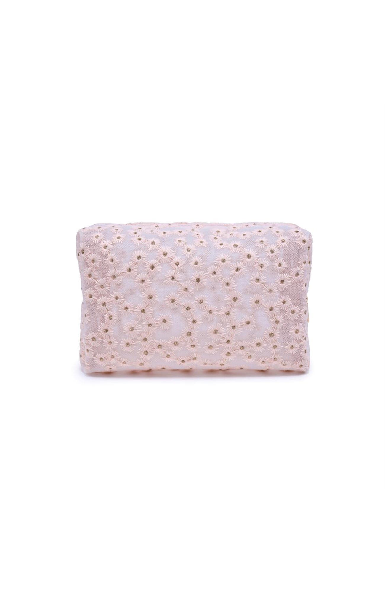 Daisy Chain Cosmetic & Travel Organizer Pouch, Alternate, color, Pink