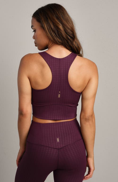 Rhone Revive Longline Sports Bra In Purple