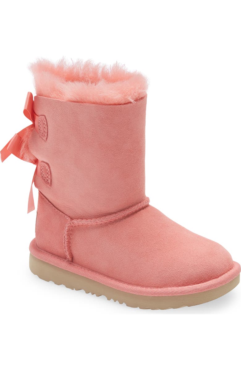 UGG<sup>®</sup> Bailey Bow II Genuine Shearing Boot, Main, color, Pink Blossom