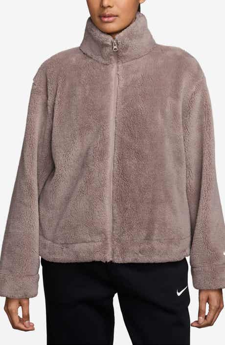 Nike Essential Faux Shearling Zip-Up Jacket