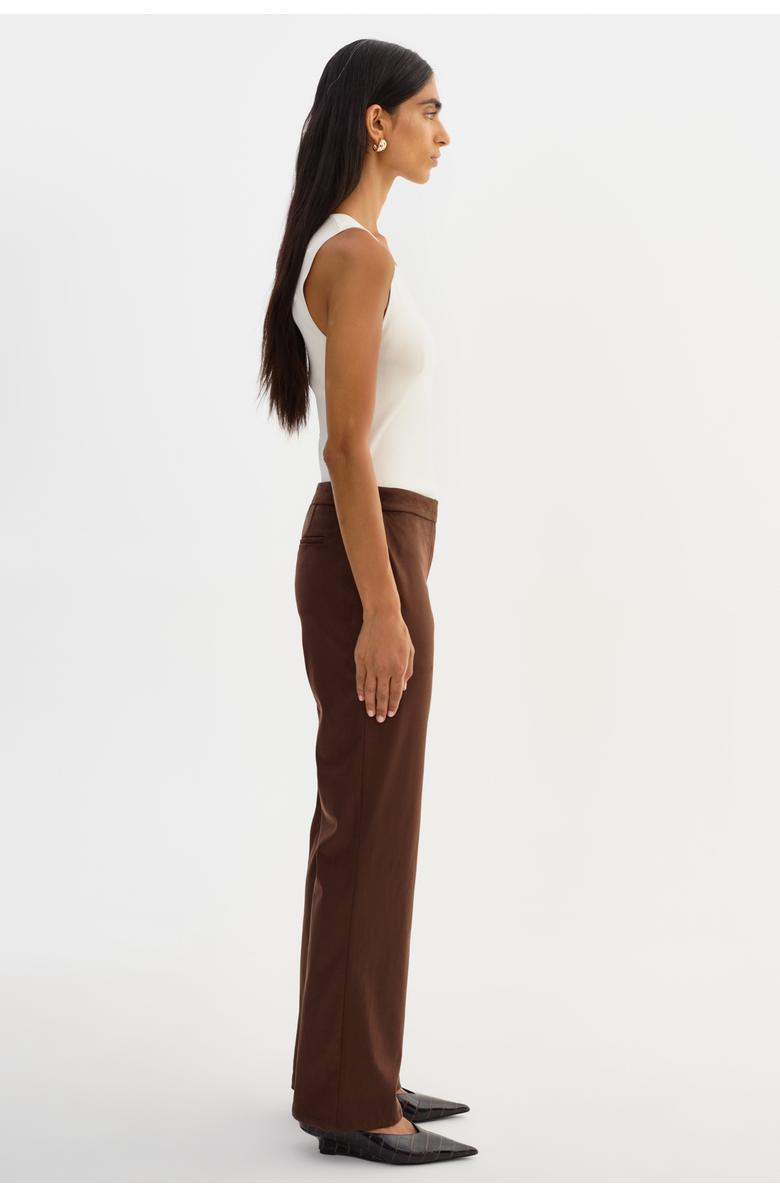 LAMARQUE Malachi | Faux Suede Pants, Alternate, color, Dark Brown