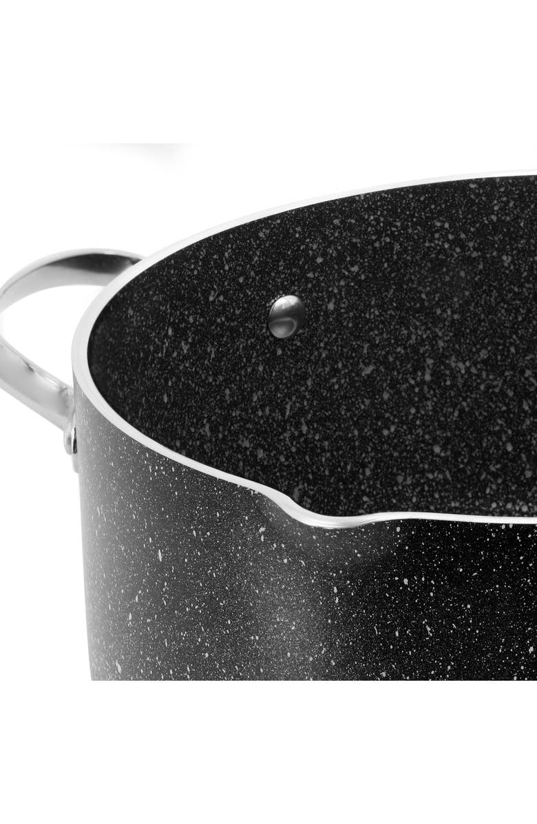 Korkmaz Galaksi Non Stick 9.5 Inch 5 Liter Casserole with Lid, Alternate, color, Black