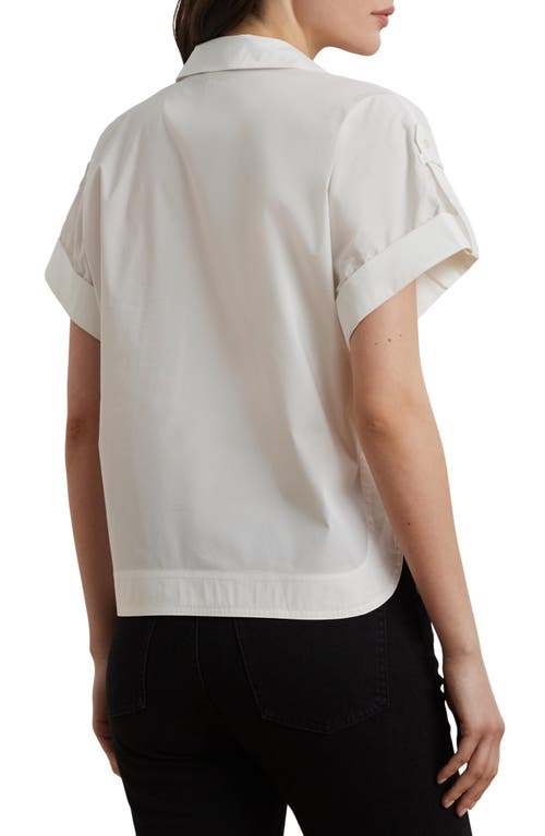 RALPH LAUREN LAUREN RALPH LAUREN COTTON BLEND CAMP SHIRT