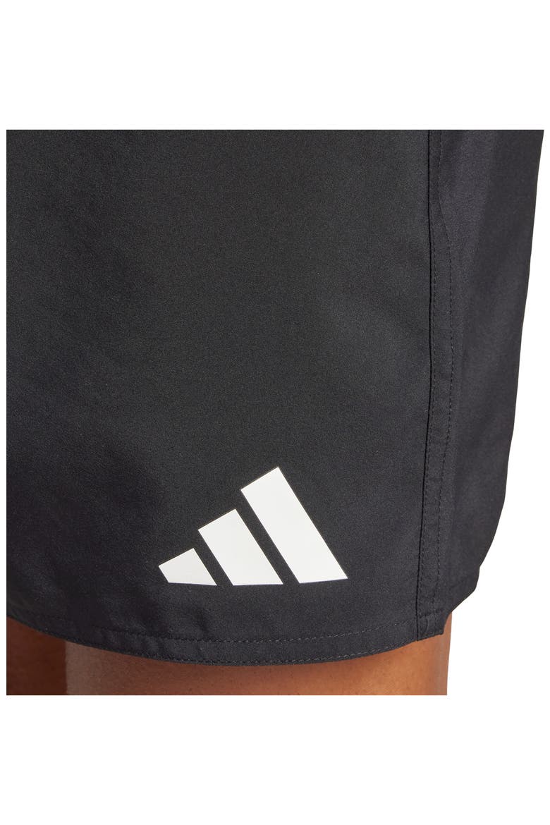 Essentials Swim Trunks, Alternate, color, BLACK/ WHITE