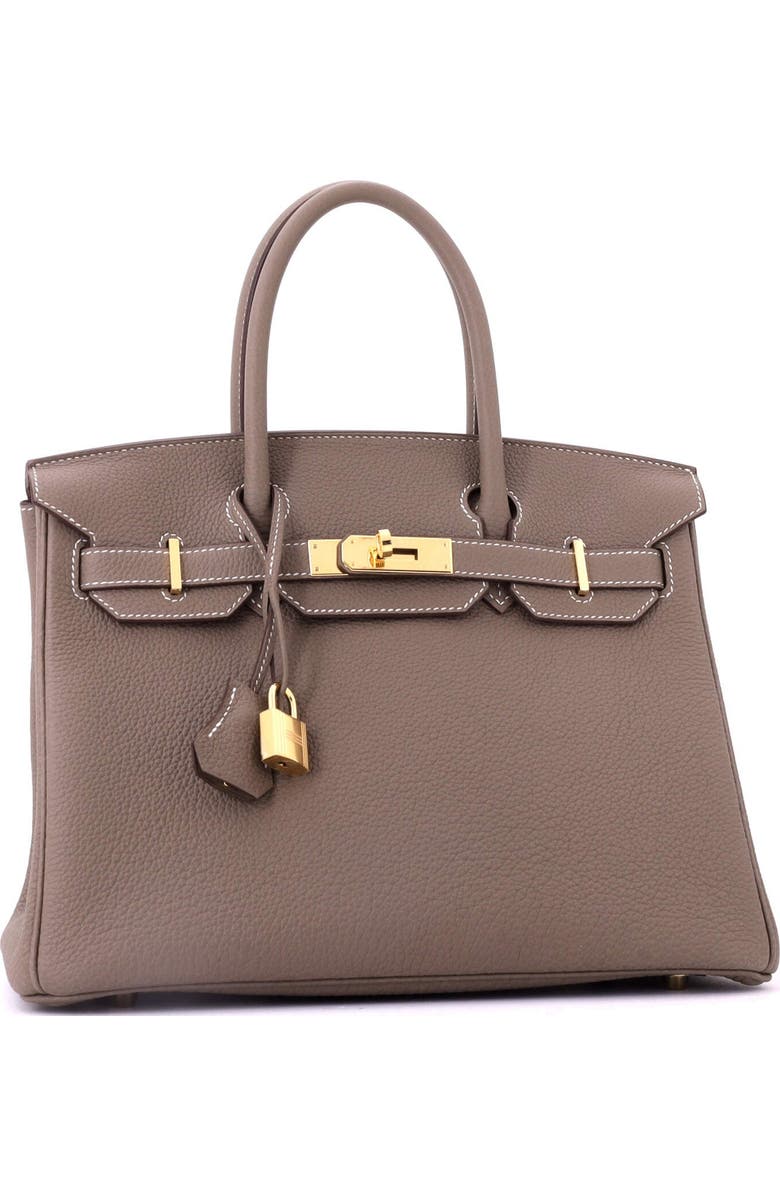 Pre-Owned Hermes Birkin Handbag Grey Togo with Gold Hardware 30, Alternate, color, Etoupe