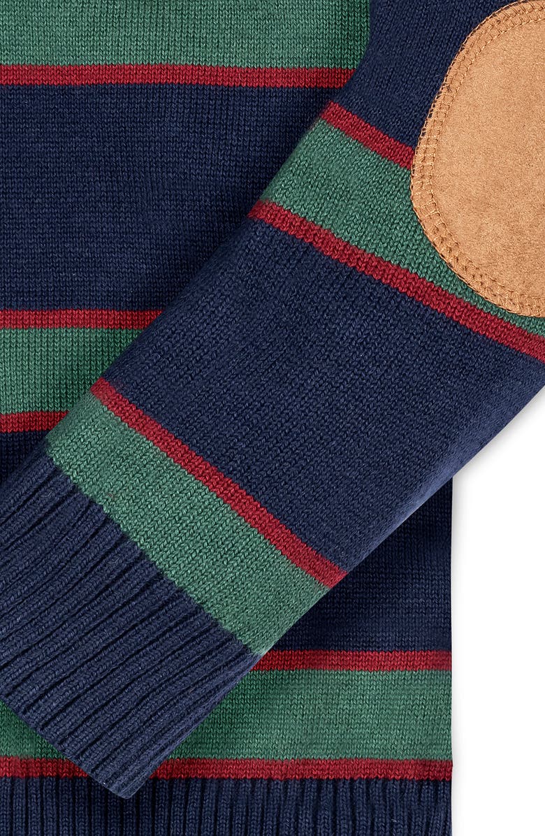 Hope & Henry Baby Boys' Organic Sweater Henley with Elbow Patches, Infant, Alternate, color, 