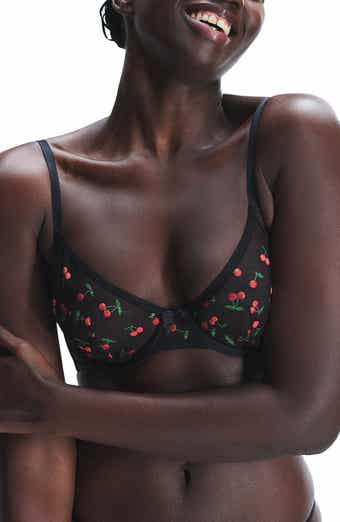 SAVAGE X FENTY Puff Cherries Unlined Demi Bra