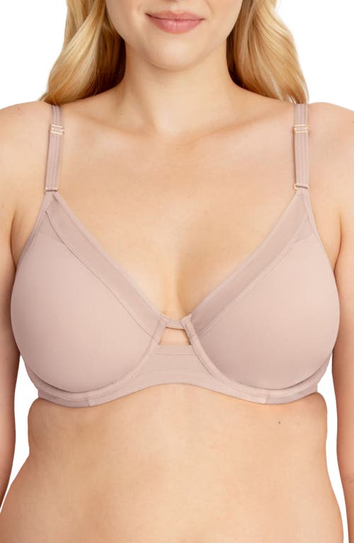 Hanky Panky Underwire Lined Mesh Plunge Bra In Chai