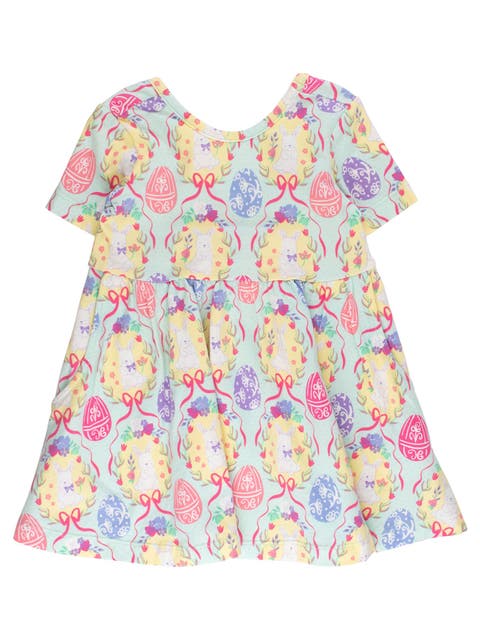 Knit Short Sleeve Twirl Dress (Little Kid)