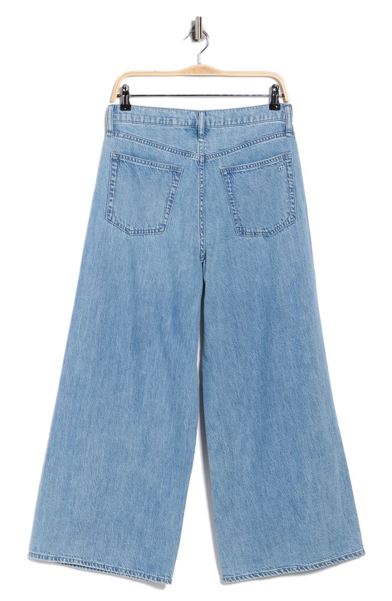 rag & bone Serena High Waist Crop Wide Leg Jeans, Alternate, color, Buchanan