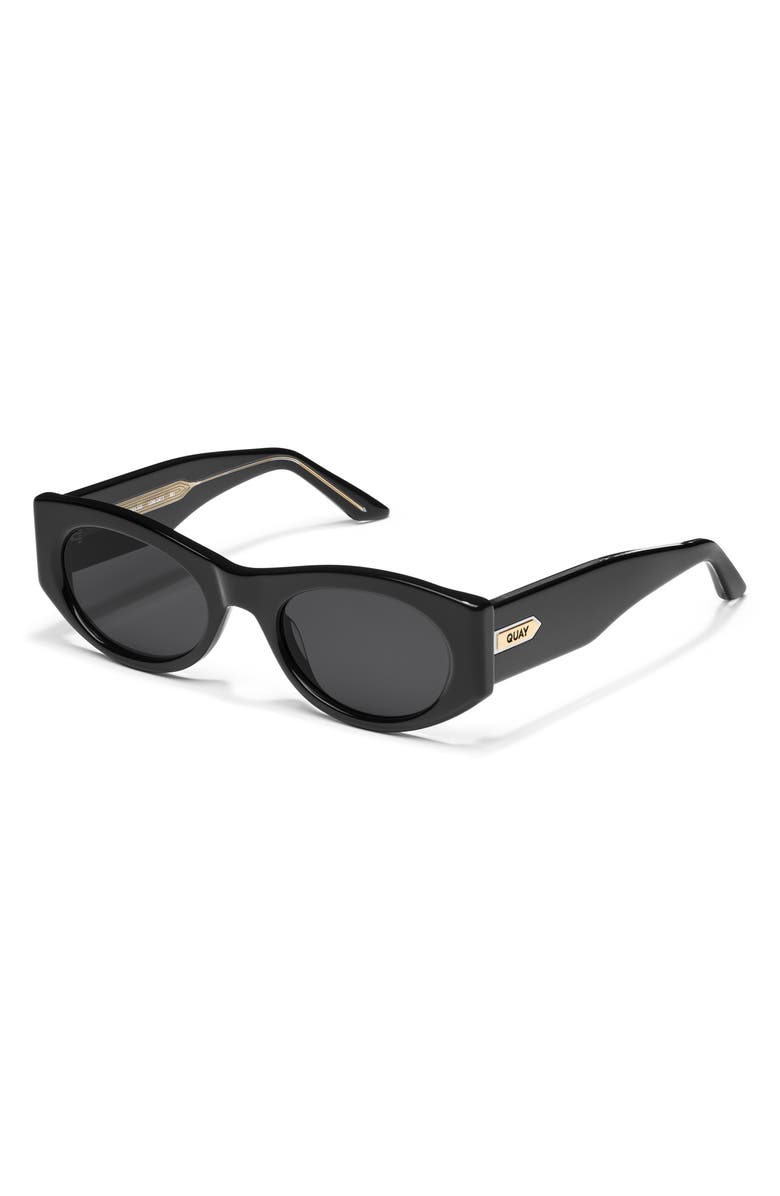 QUAY So What 53mm Round Sunglasses, Alternate, color, 