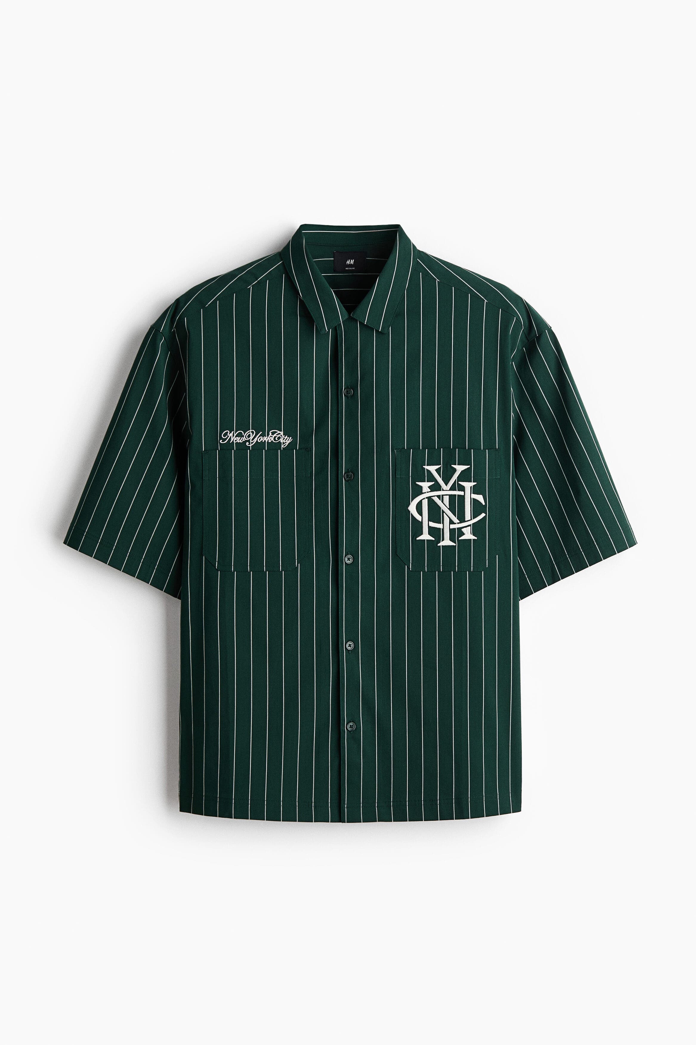 Regular Fit Embroidered-motif Shirt - image 3