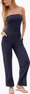 LASCANA Women's Strapless Jumpsuit