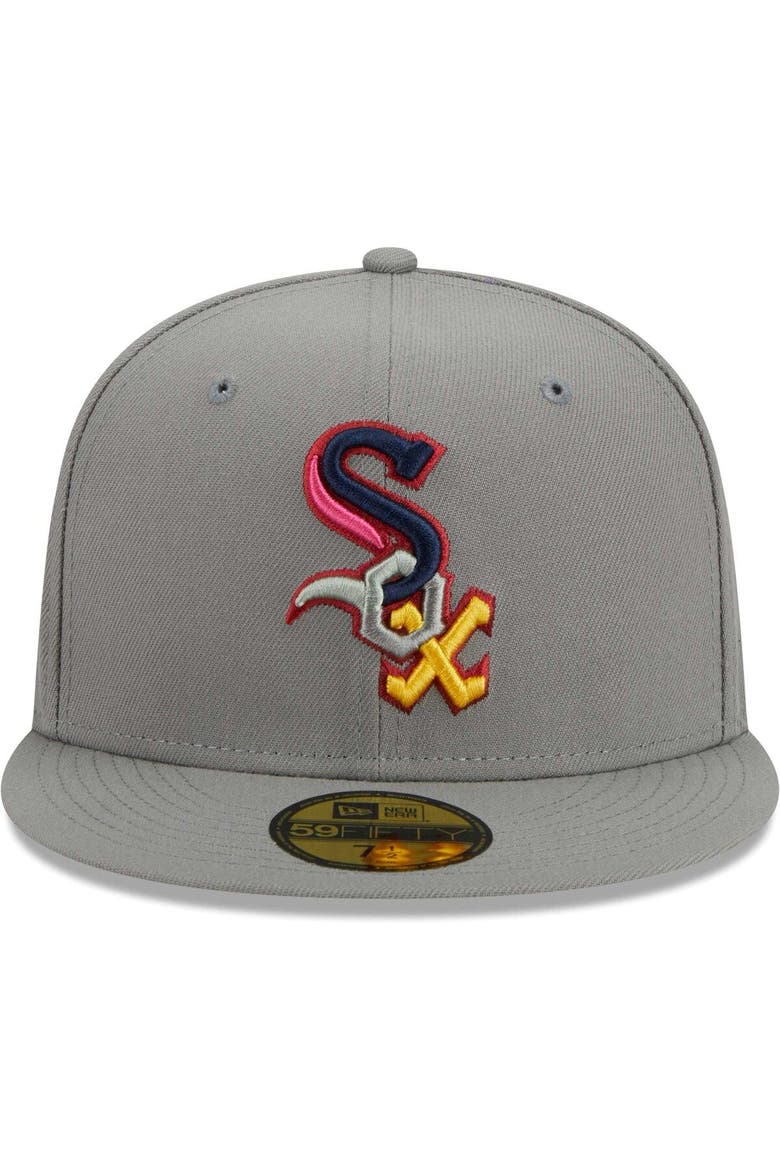 Men's New Era Gray Chicago White Sox Color Pack 59FIFTY Fitted Hat, Alternate, color, Gray