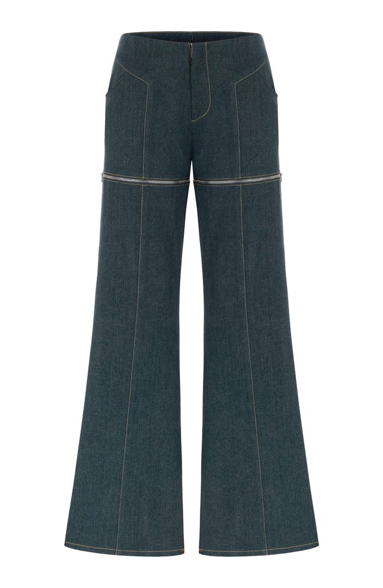 Jendue US Monte 2-in-1 Denim Jeans & Shorts - Versatile Style, Alternate, color, Deep Blue