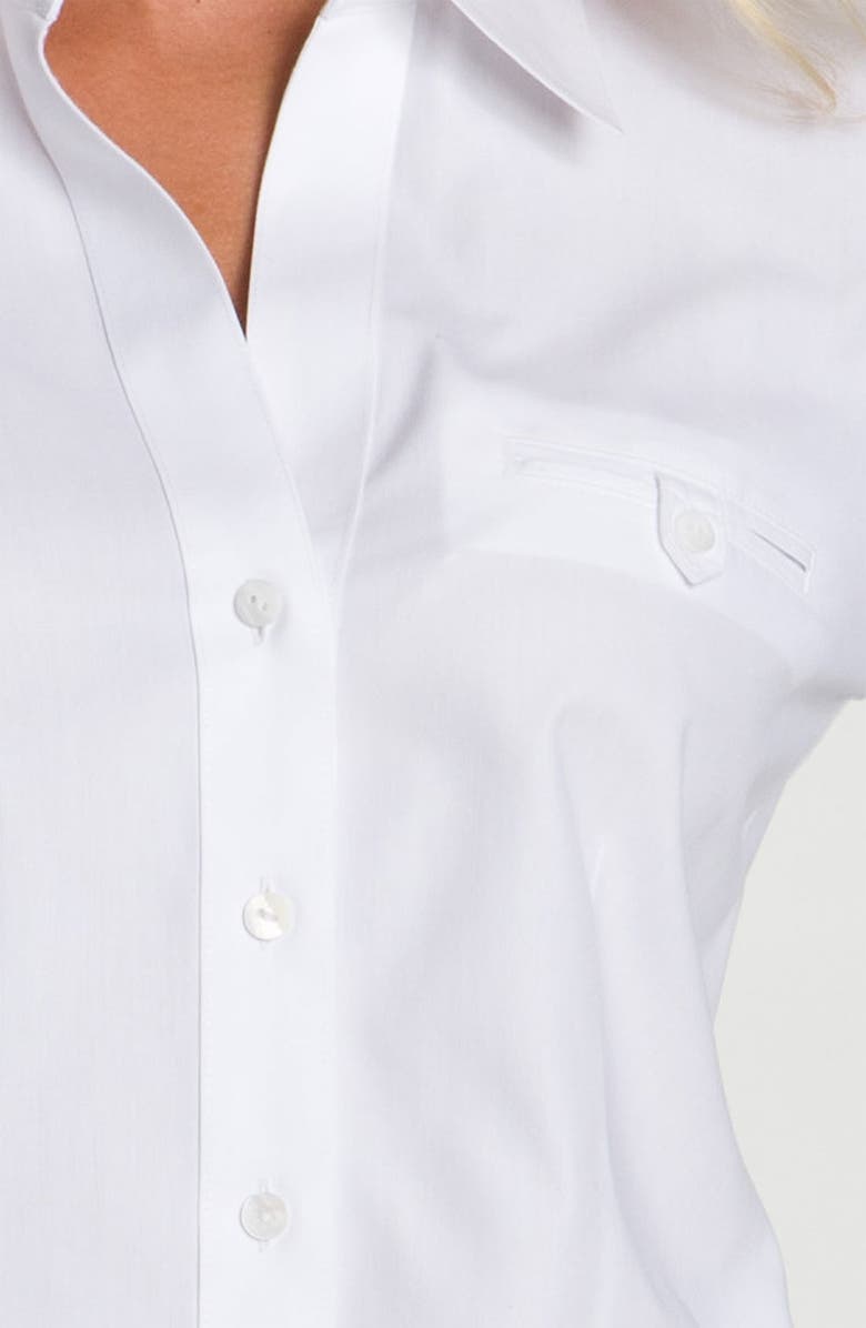 Foxcroft Fitted Cotton Shirt, Alternate, color, 