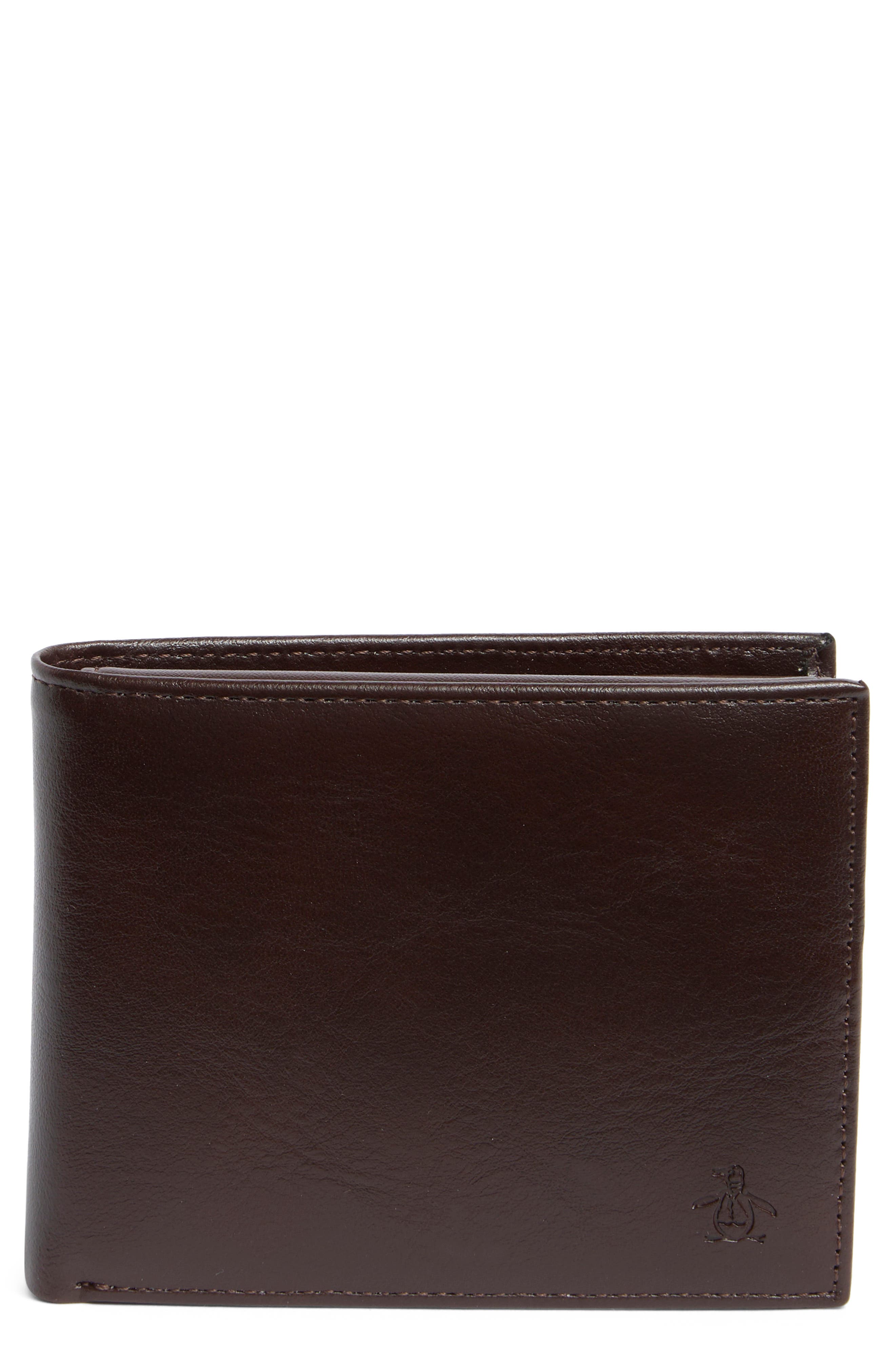Original Penguin Bifold Leather ID Wallet