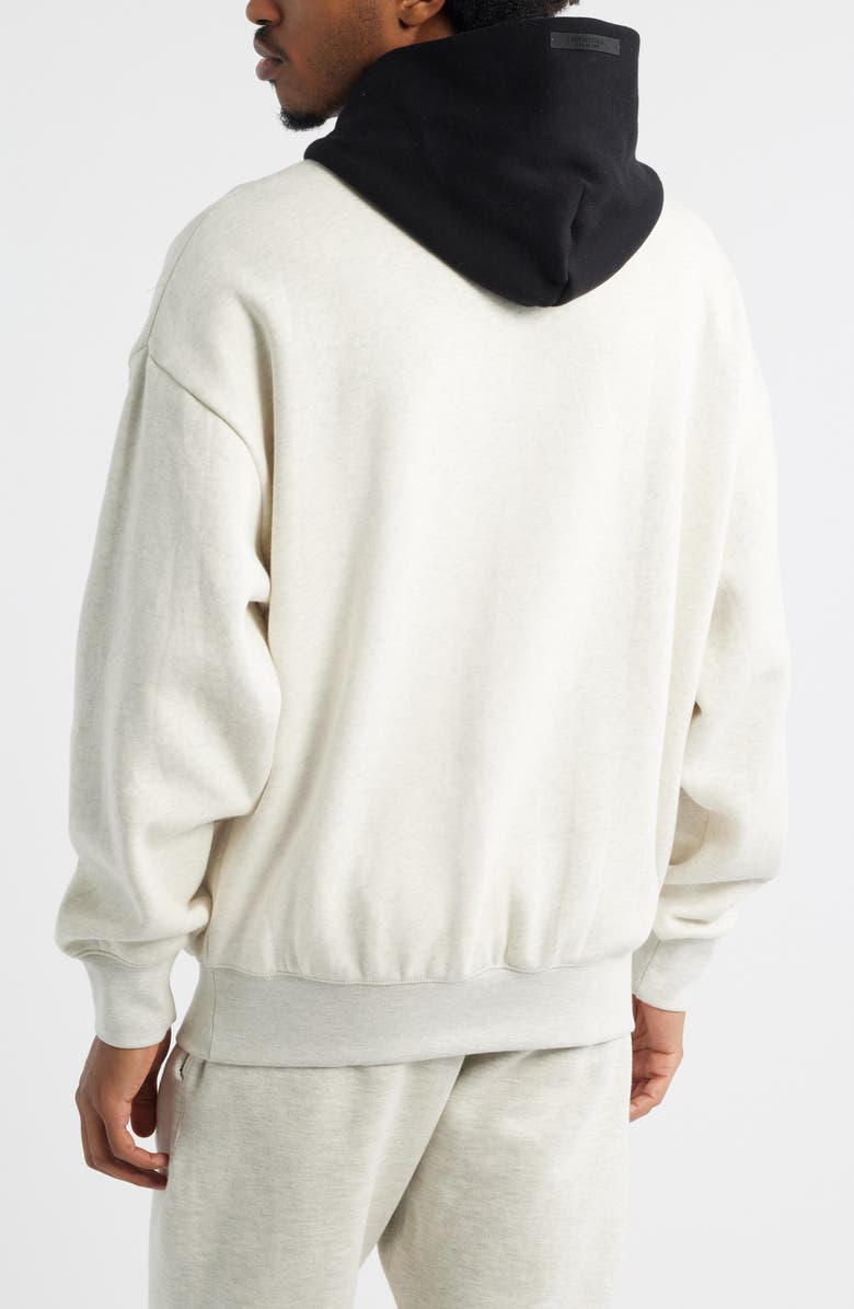 Fear of God Essentials x NBA Macao Sports Fit Hoodie, Alternate, color, Light Heather/ Black