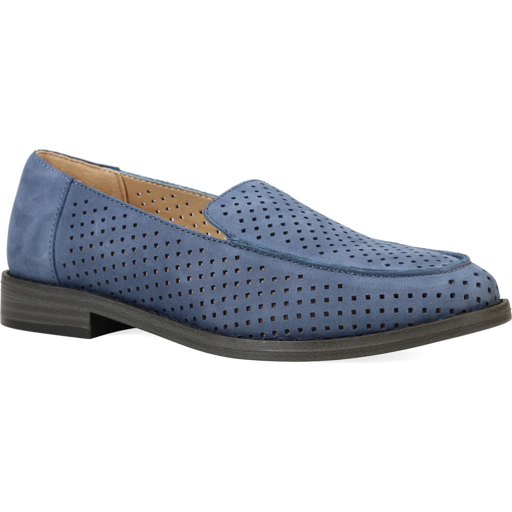 Eileen Fisher Abode Leather Loafer In Blue