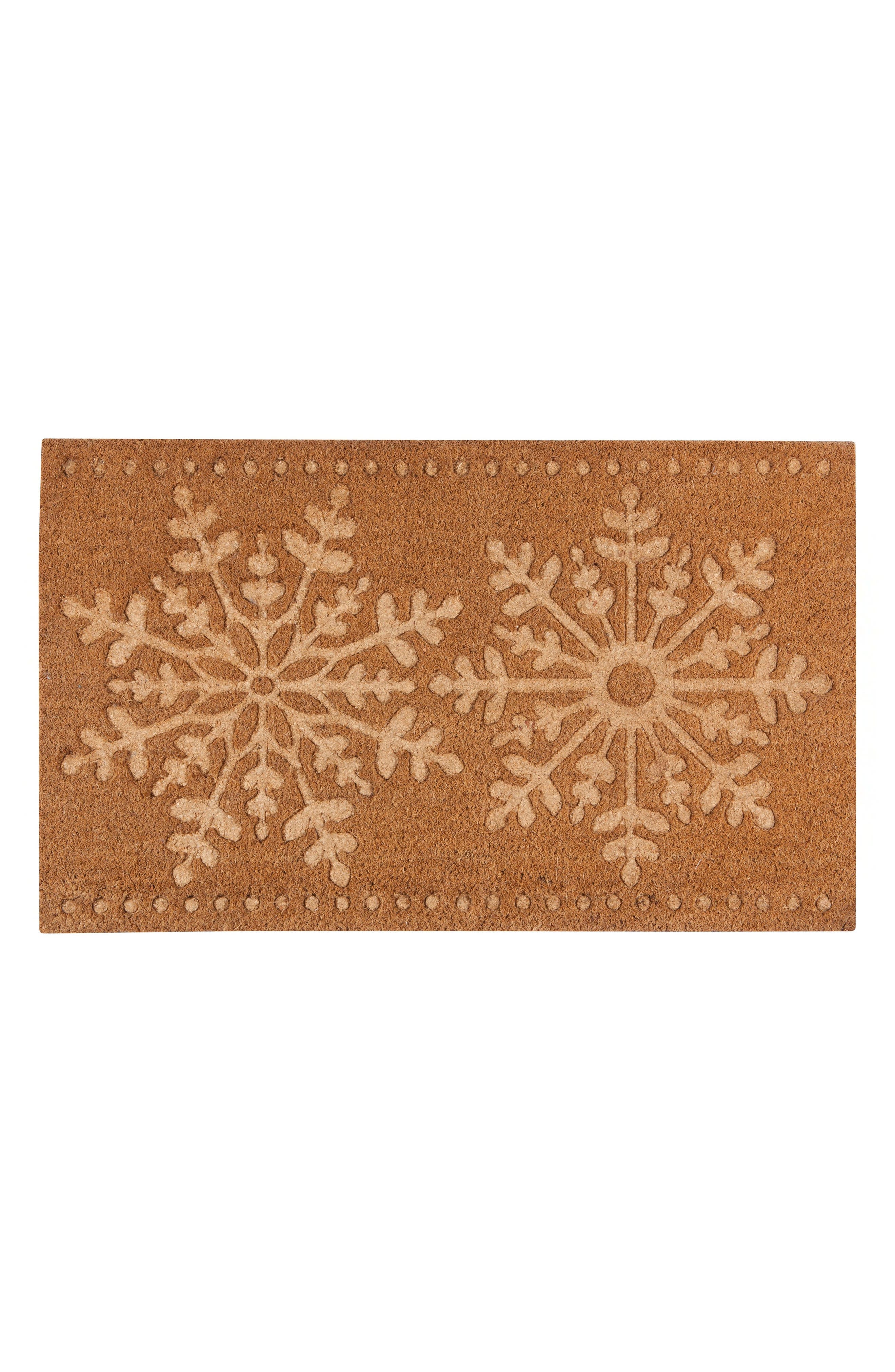 Christmas Snowflake Door Mat