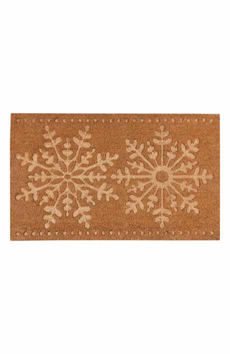 Christmas Snowflake Door Mat