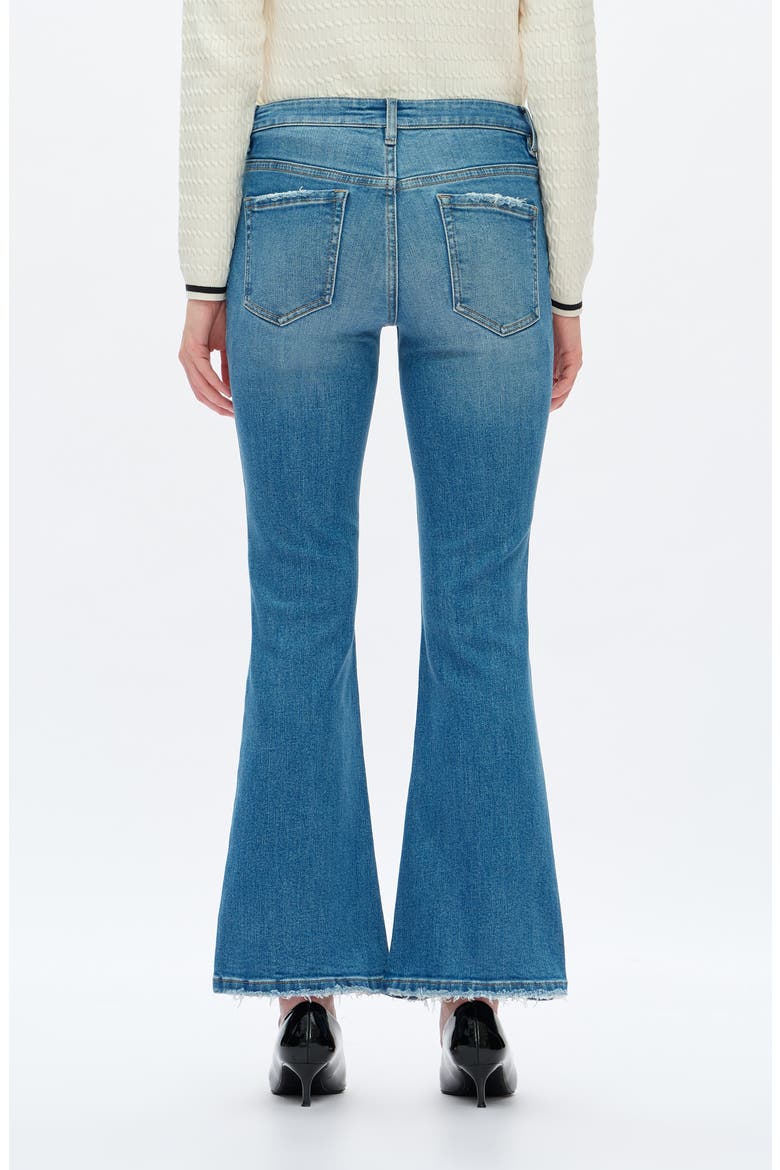 Low Rise Flare Jeans, Alternate, color, MEDIUM BLUE