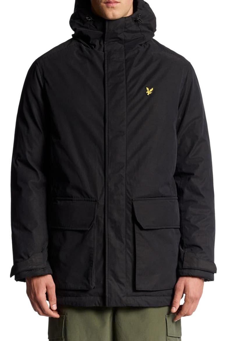 Long Sleeve Hooded Membrane Parka, Alternate, color, Jet Black