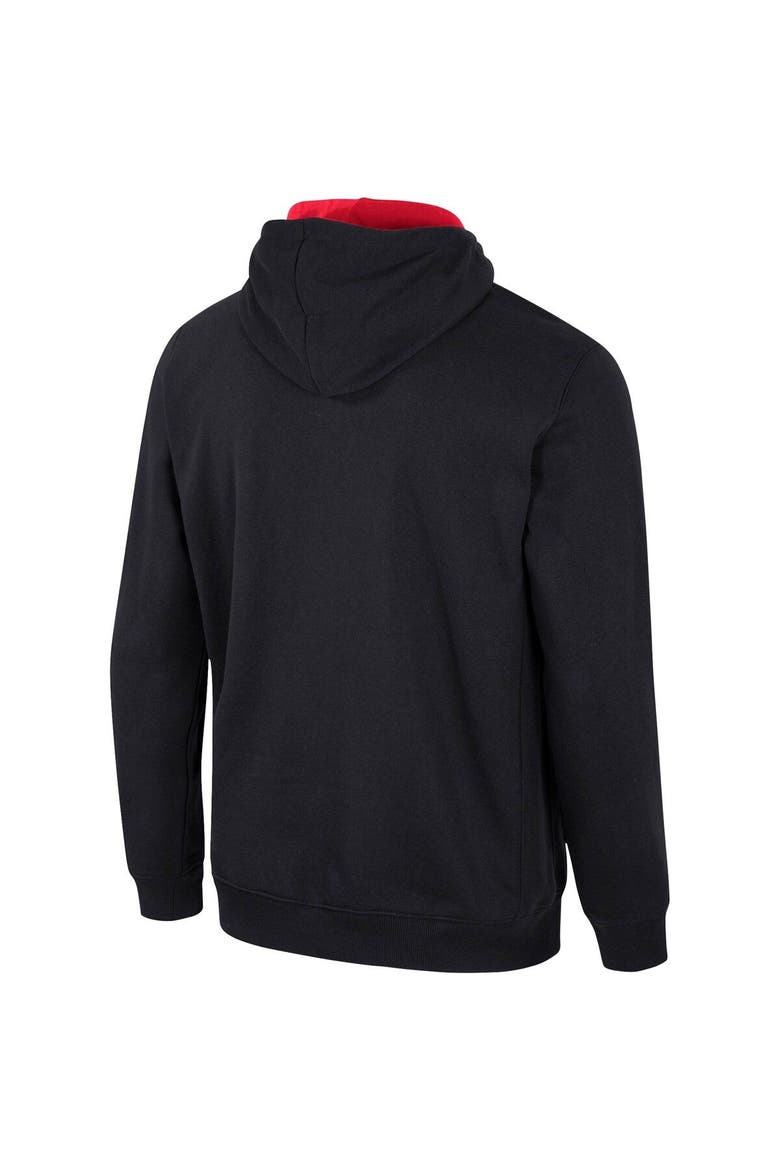 Men's Colosseum Black Maryland Terrapins Half-Zip Hoodie, Alternate, color, Black