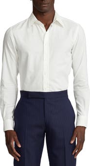 Ralph Lauren Purple Label Aston Cotton Poplin Button-Up Shirt