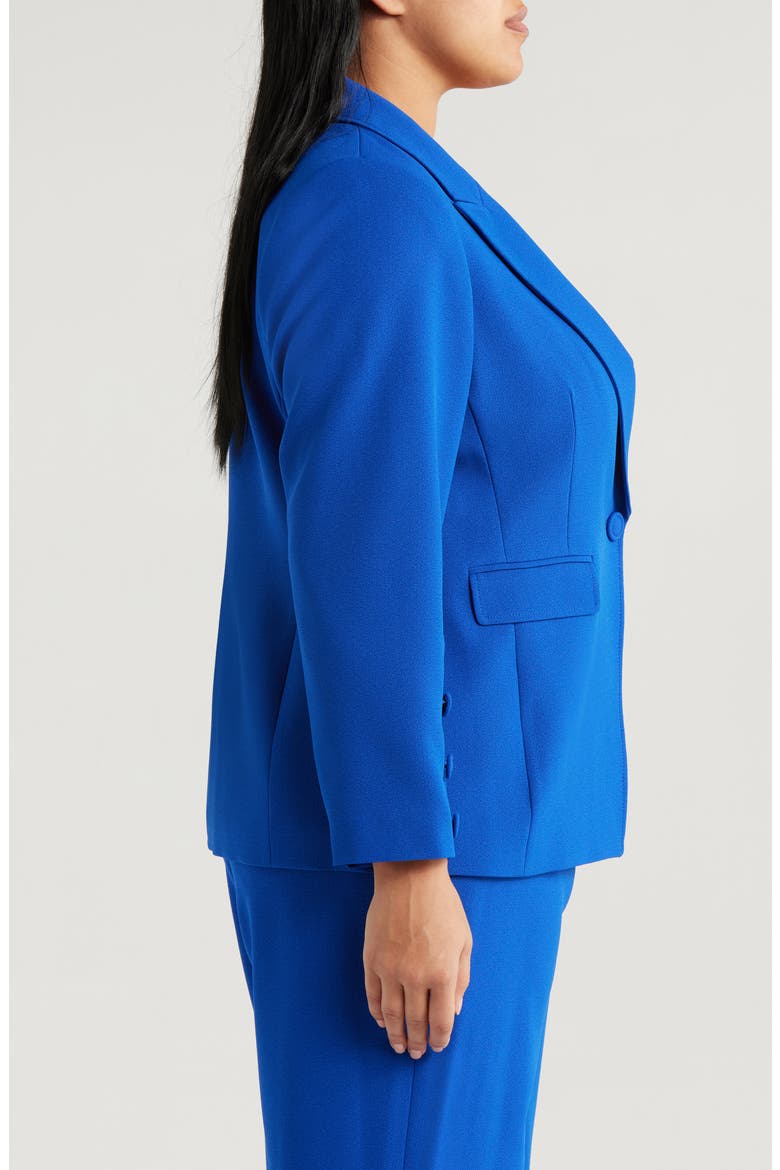 One-Button Blazer, Alternate, color, COBALT