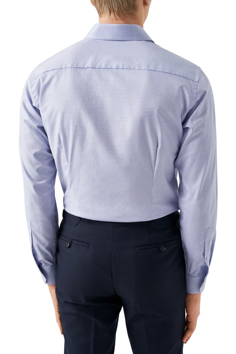 Slim Fit Check Stretch Cotton & Lyocell Dress Shirt, Alternate, color, LIGHT PASTEL PURPLE