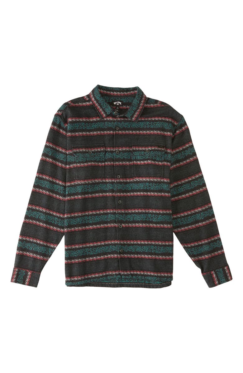 Billabong Offshore Jacquard Stripe Cotton Button-Up Shirt, Main, color, 