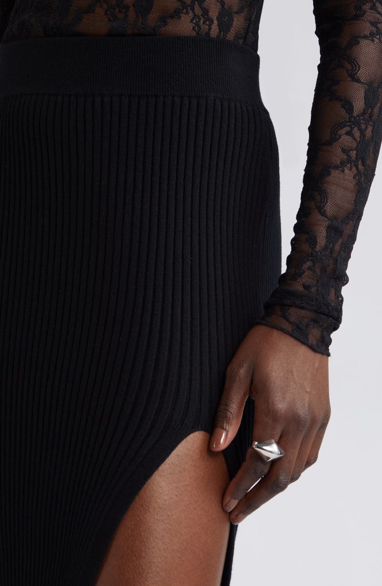 Open Edit Rib Sweater Skirt, Alternate, color, 