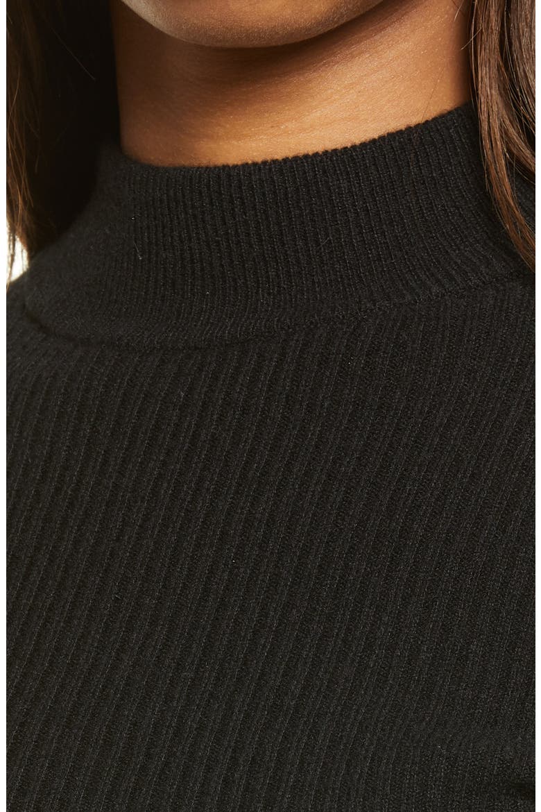 Osteria Open Back Cashmere Sweater, Alternate, color, BLACK