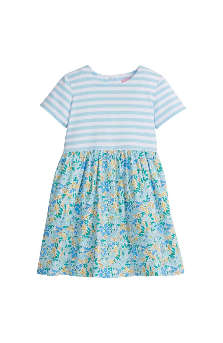 BISBY Kids' Floral Stripe Rosie Dress, Main, color, 