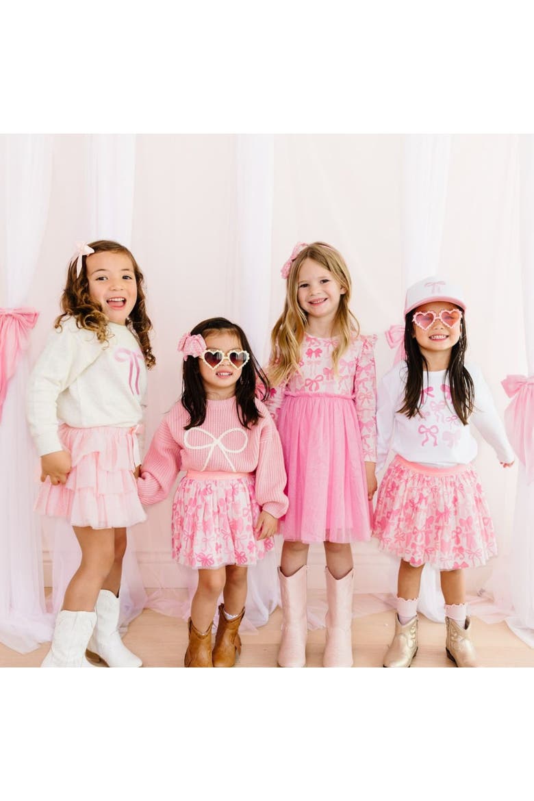 Ballet Bow Tiered Tutu, Alternate, color, Ballet Pink