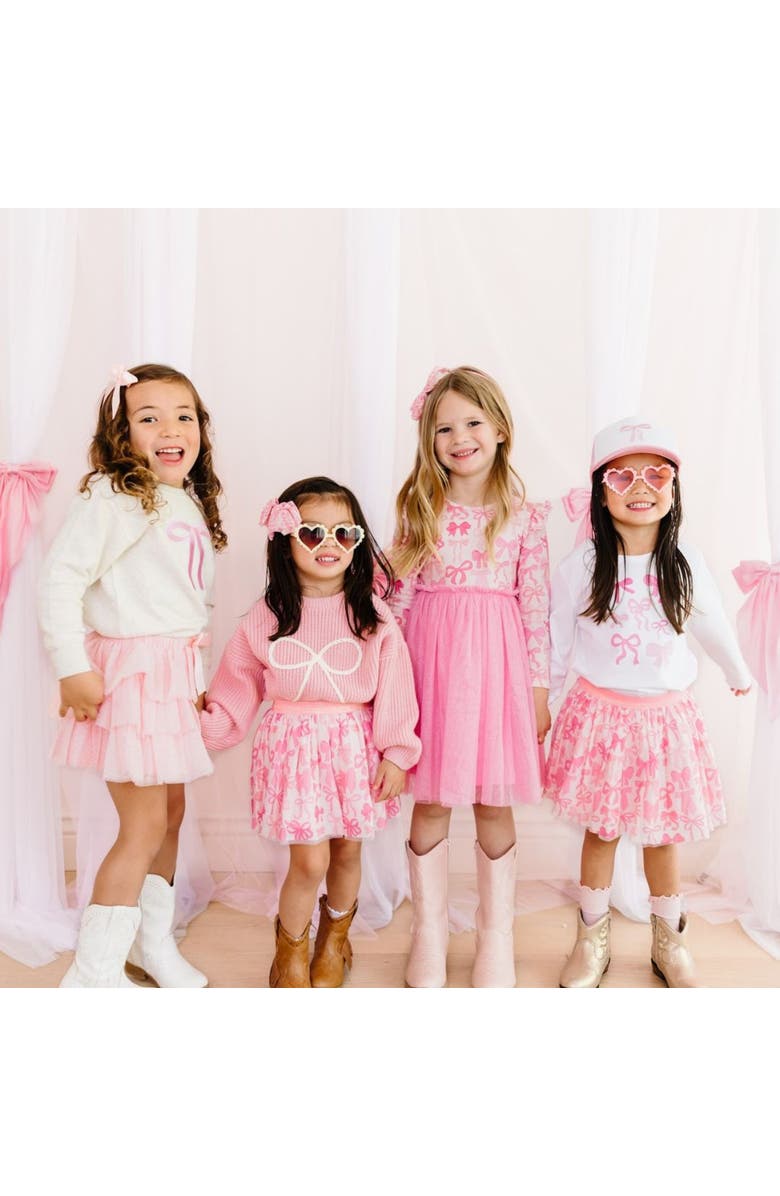 Sweet Wink Bow Tutu, Alternate, color, Pink