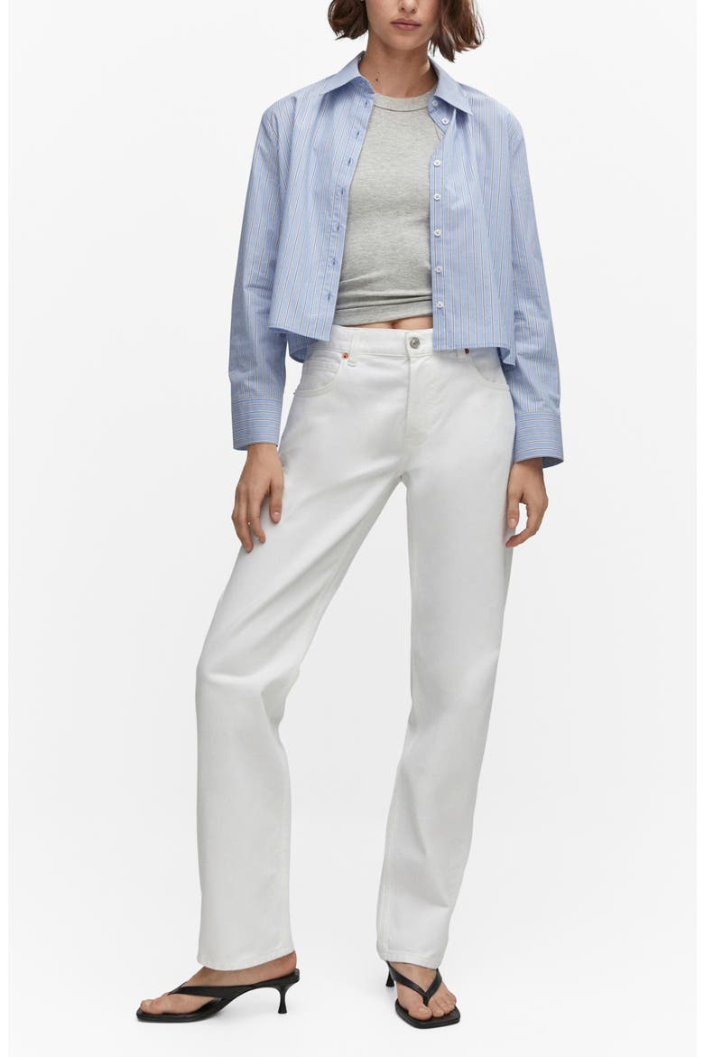 Straight Leg Jeans, Alternate, color, WHITE