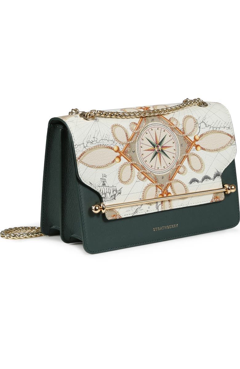 Strathberry East/West Leather Crossbody Bag, Alternate, color,