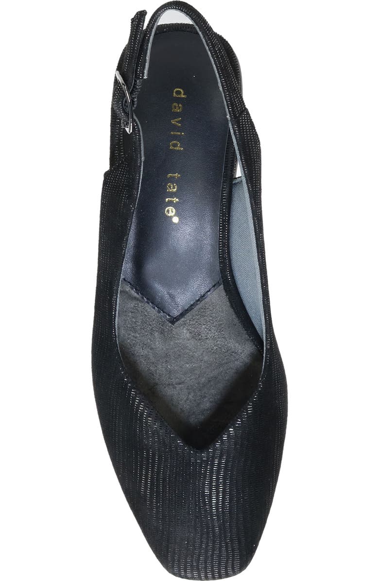 David Tate Sugar Slingback Pump, Alternate, color, Black Nappa